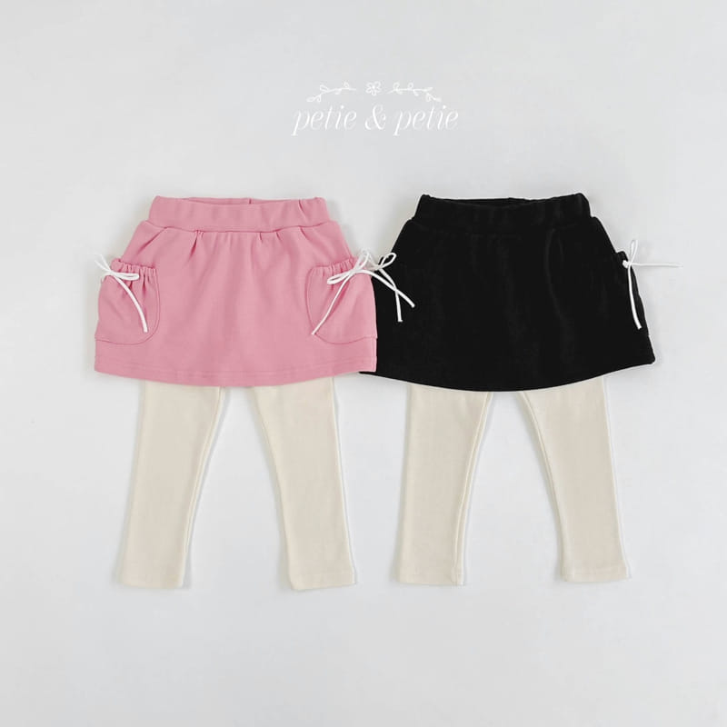 Petit & Petit - Korean Children Fashion - #designkidswear - Cargo Pocket Skirt Leggings