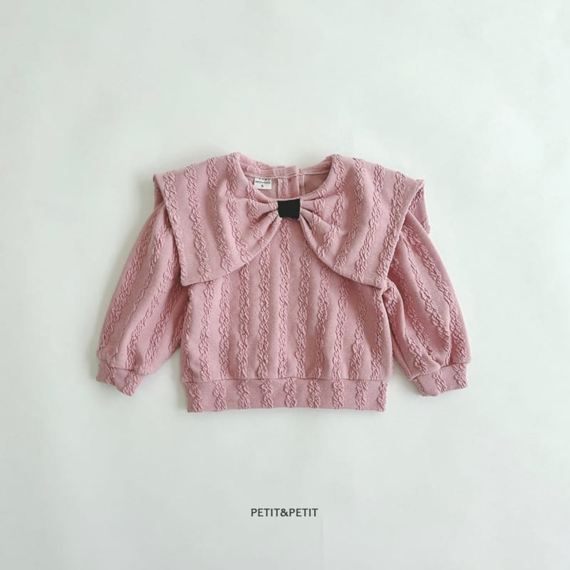 Petit & Petit - Korean Children Fashion - #designkidswear - Ribbon Jacquard Tee - 3
