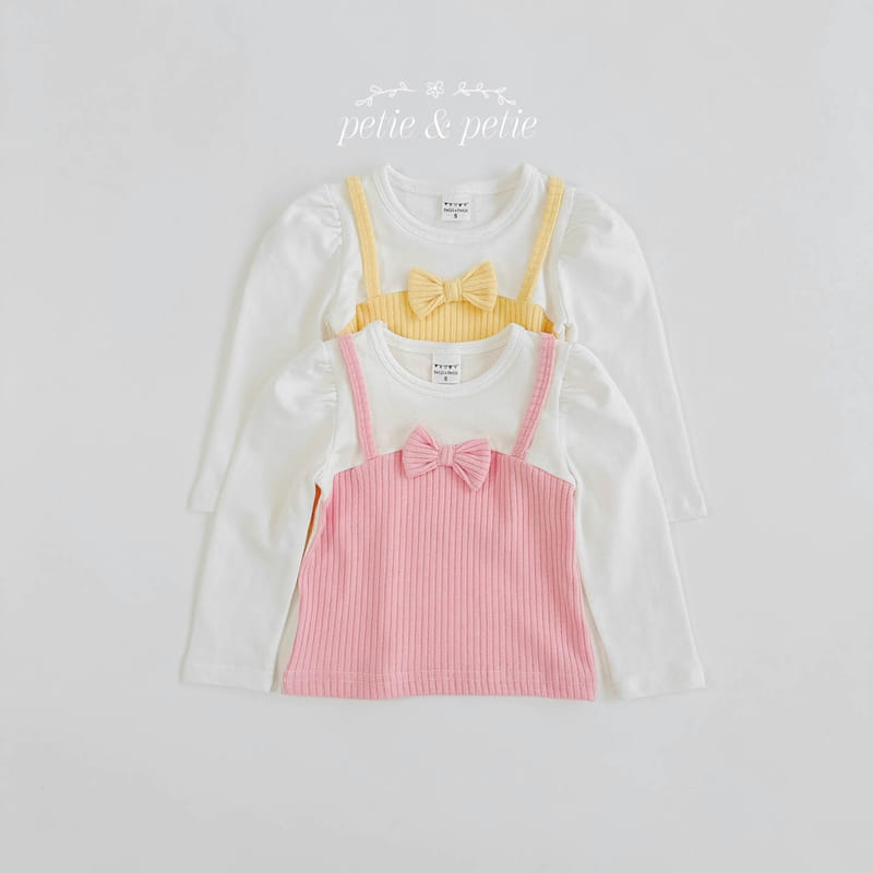 Petit & Petit - Korean Children Fashion - #designkidswear - Ribbon Bustier Tee - 2