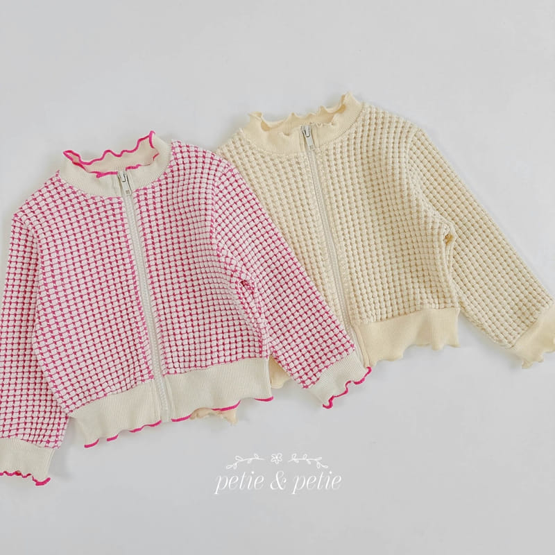 Petit & Petit - Korean Children Fashion - #designkidswear - Square Zip Up Cardigan - 3