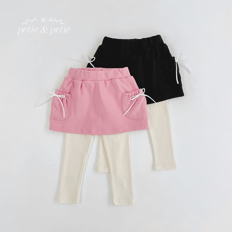 Petit & Petit - Korean Children Fashion - #discoveringself - Cargo Pocket Skirt Leggings - 2