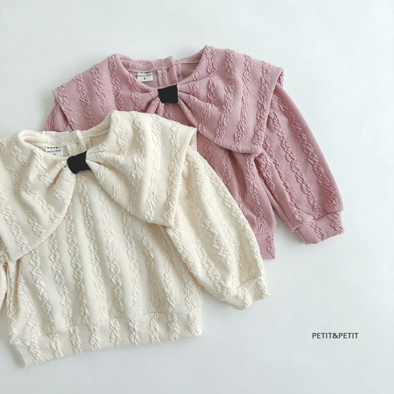 Petit & Petit - Korean Children Fashion - #designkidswear - Ribbon Jacquard Tee - 4