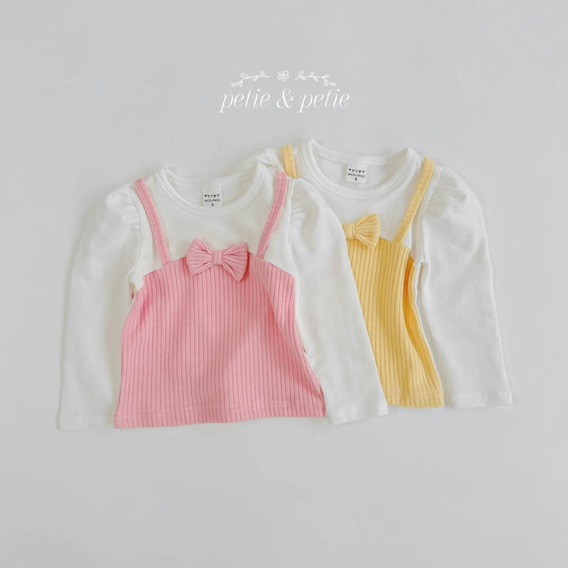 Petit & Petit - Korean Children Fashion - #discoveringself - Ribbon Bustier Tee - 3