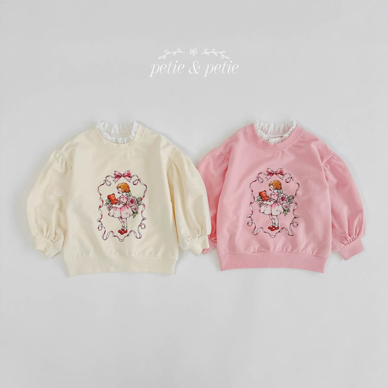 Petit & Petit - Korean Children Fashion - #discoveringself - Lace Girl Sweatshirt