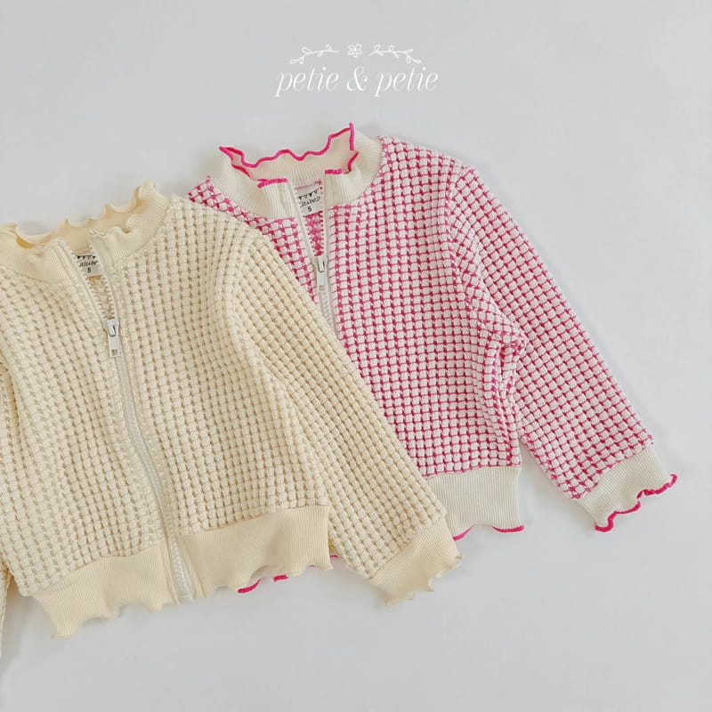 Petit & Petit - Korean Children Fashion - #designkidswear - Square Zip Up Cardigan - 4