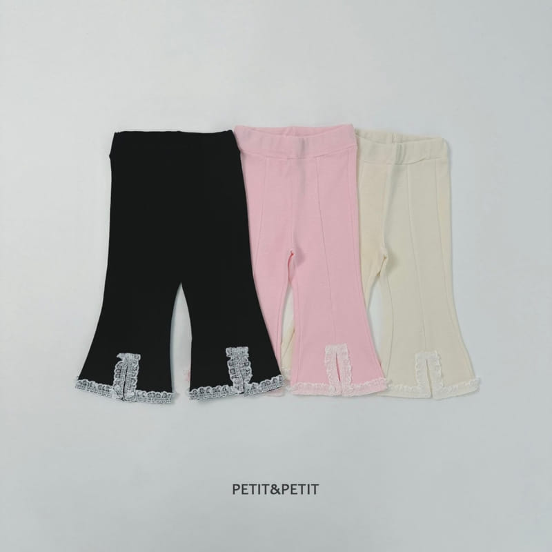Petit & Petit - Korean Children Fashion - #fashionkids - Slit Lace Pants
