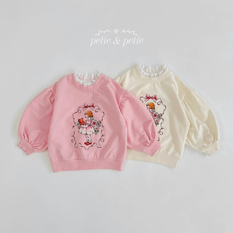 Petit & Petit - Korean Children Fashion - #fashionkids - Lace Girl Sweatshirt - 2