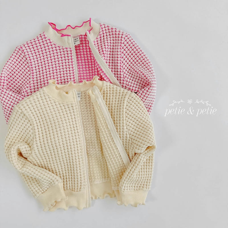 Petit & Petit - Korean Children Fashion - #fashionkids - Square Zip Up Cardigan - 5