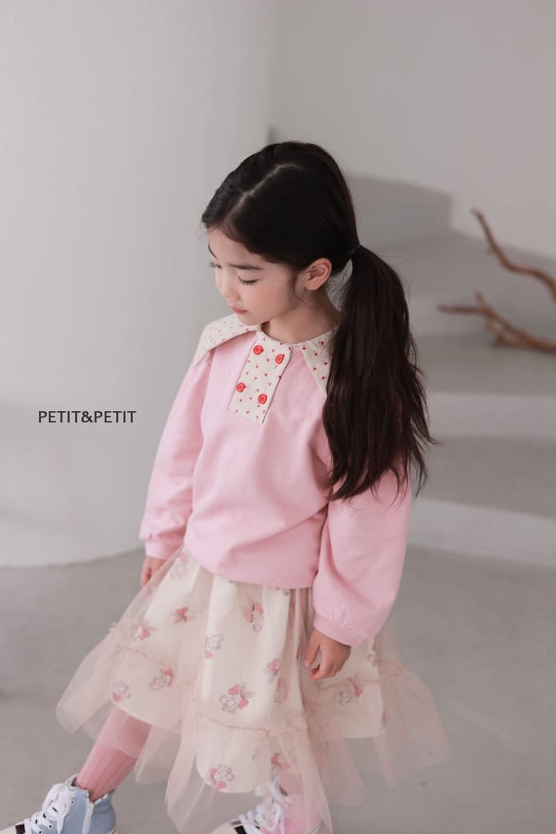 Petit & Petit - Korean Children Fashion - #kidsshorts - Tulip Collar Tee - 10