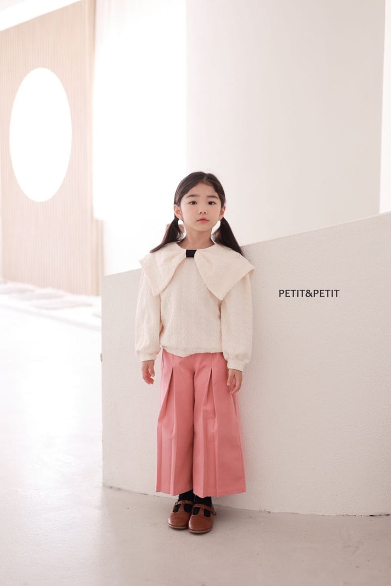 Petit & Petit - Korean Children Fashion - #kidsshorts - Ribbon Jacquard Tee - 6