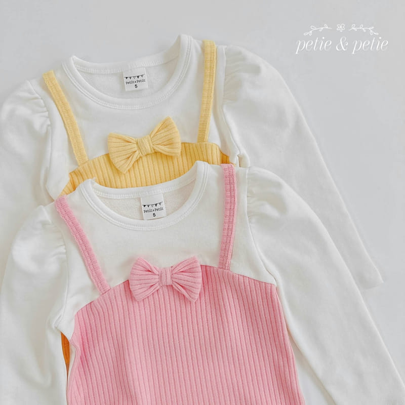Petit & Petit - Korean Children Fashion - #kidsshorts - Ribbon Bustier Tee - 5