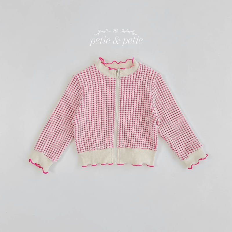 Petit & Petit - Korean Children Fashion - #kidsshorts - Square Zip Up Cardigan - 6
