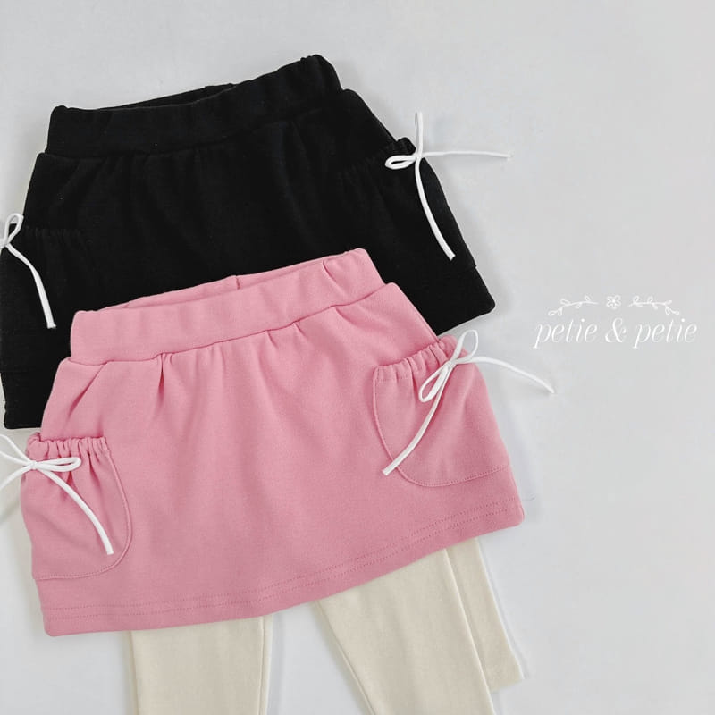 Petit & Petit - Korean Children Fashion - #kidsstore - Cargo Pocket Skirt Leggings - 5