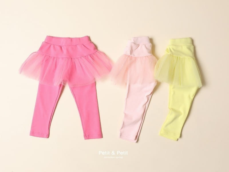 Petit & Petit - Korean Children Fashion - #kidsstore - Mesh Skirt Leggings