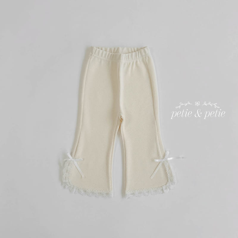 Petit & Petit - Korean Children Fashion - #kidsshorts - Lace Wide Pants - 4
