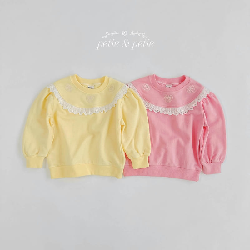 Petit & Petit - Korean Children Fashion - #kidzfashiontrend - Heart Embroidery Sweatshirt