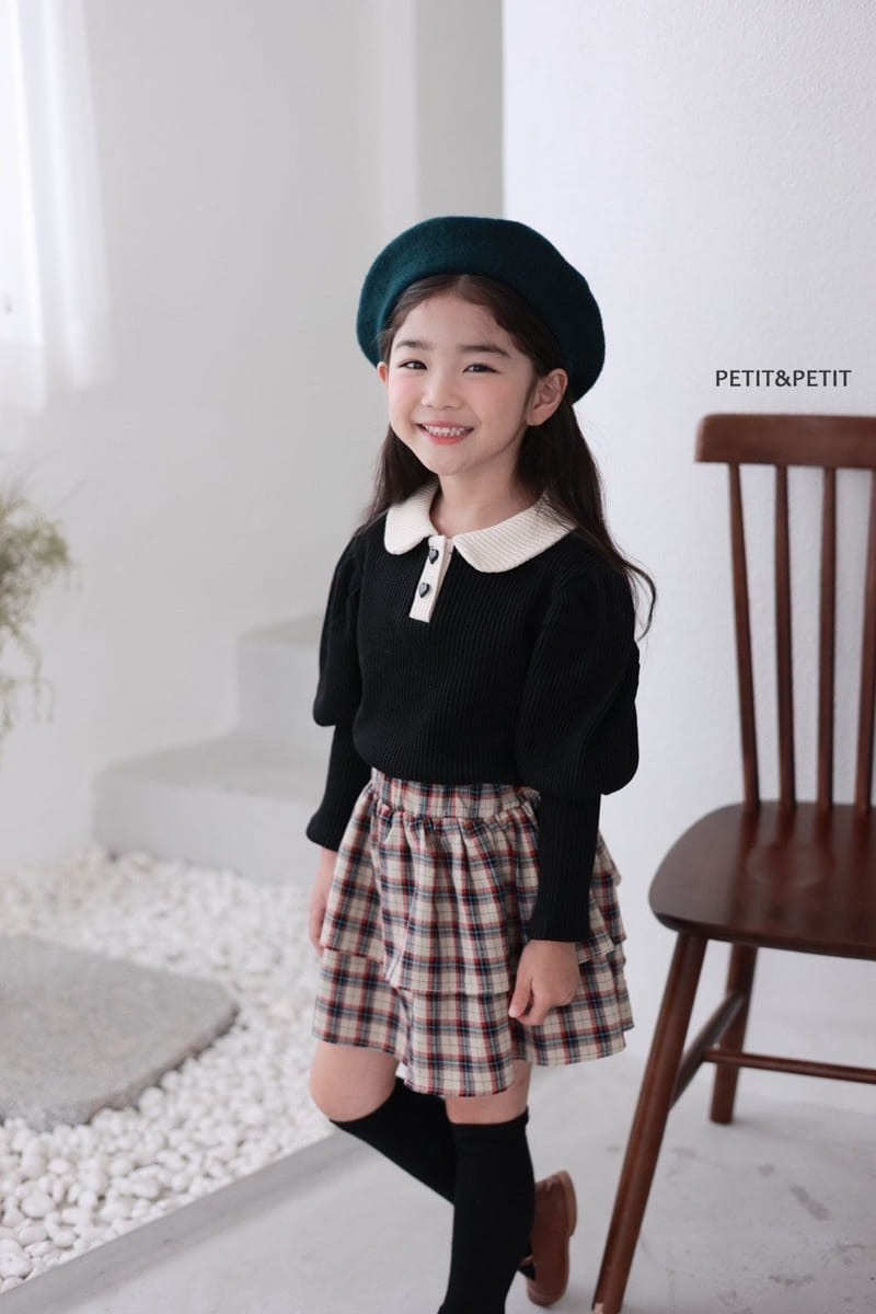 Petit & Petit - Korean Children Fashion - #kidzfashiontrend - Waffle Collar Tee - 9