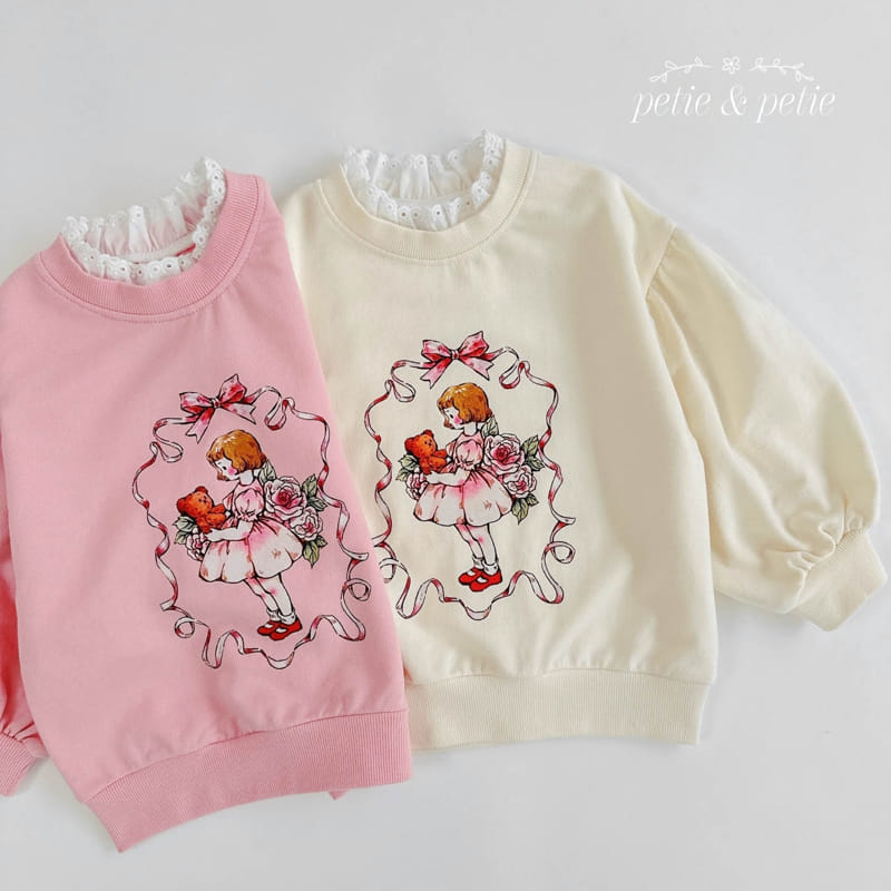 Petit & Petit - Korean Children Fashion - #kidzfashiontrend - Lace Girl Sweatshirt - 5