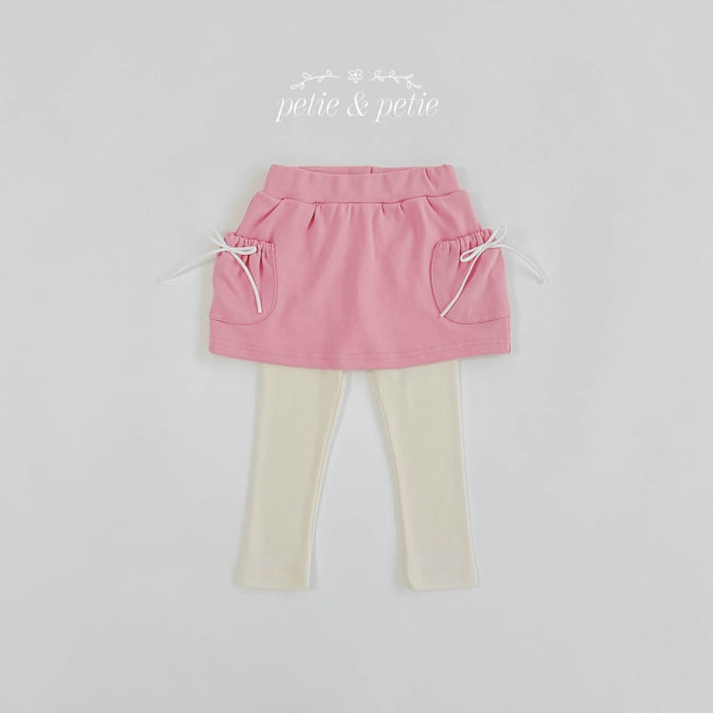 Petit & Petit - Korean Children Fashion - #littlefashionista - Cargo Pocket Skirt Leggings - 8