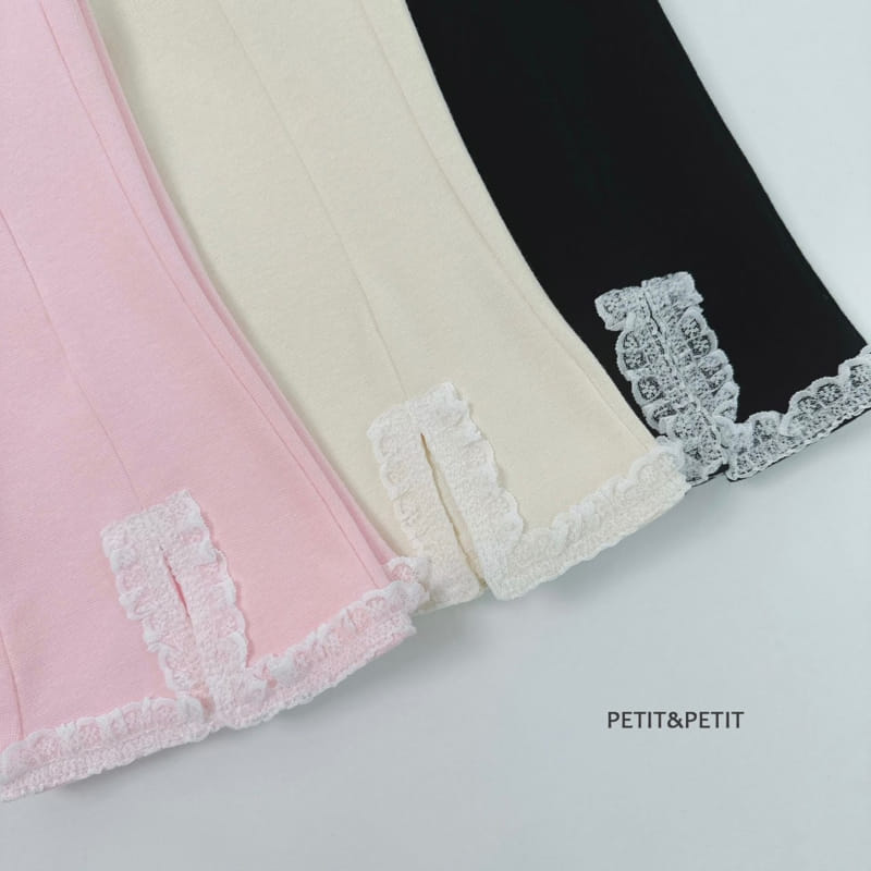 Petit & Petit - Korean Children Fashion - #littlefashionista - Slit Lace Pants - 6