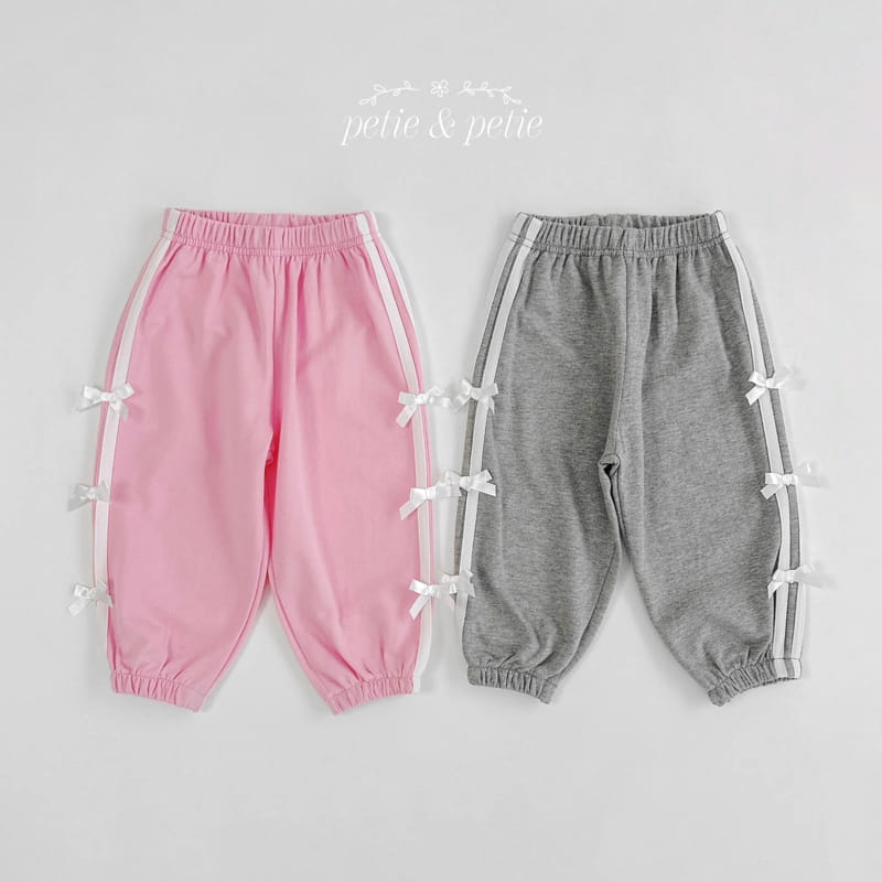 Petit & Petit - Korean Children Fashion - #littlefashionista - Ribbon Tape Jogger Pants