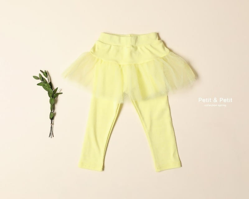 Petit & Petit - Korean Children Fashion - #Kfashion4kids - Mesh Skirt Leggings - 4