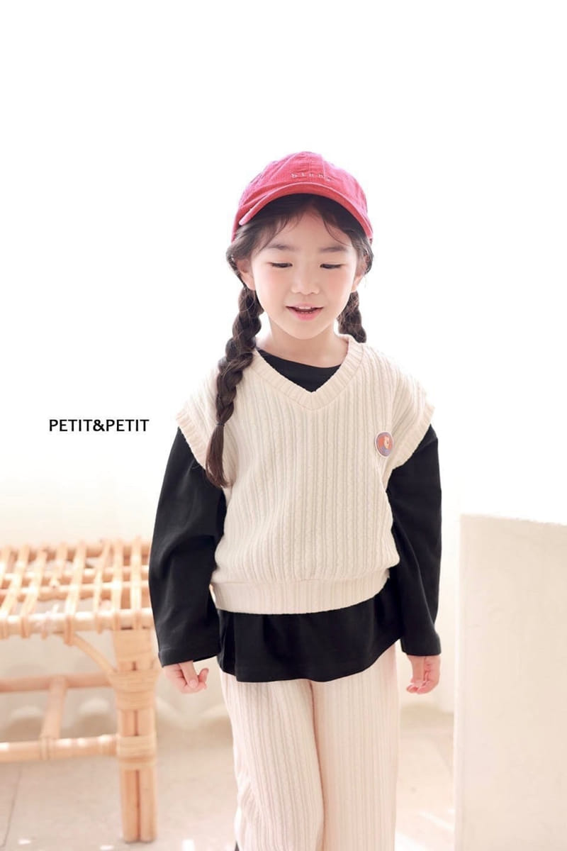 Petit & Petit - Korean Children Fashion - #Kfashion4kids - Twiddle Vest Top Bottom Set - 4