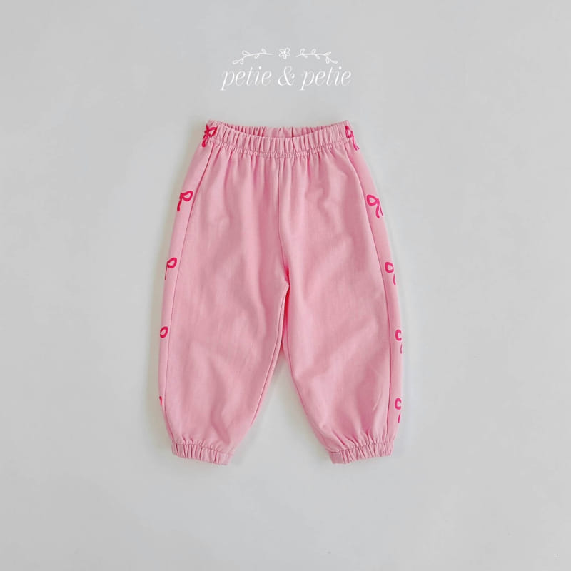 Petit & Petit - Korean Children Fashion - #magicofchildhood - Kitsch Ribbon Jooger Pants - 5