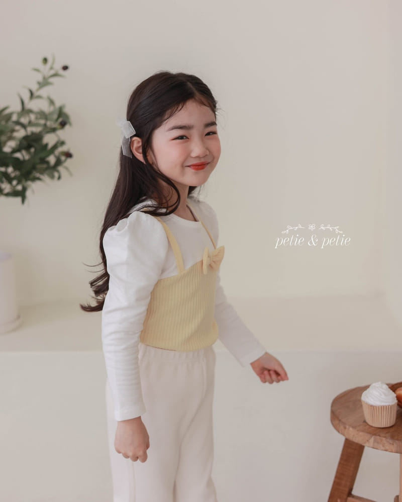 Petit & Petit - Korean Children Fashion - #minifashionista - Ribbon Bustier Tee - 11
