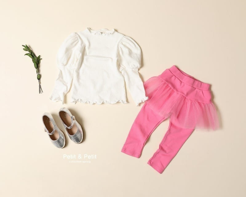 Petit & Petit - Korean Children Fashion - #minifashionista - Mesh Skirt Leggings - 6