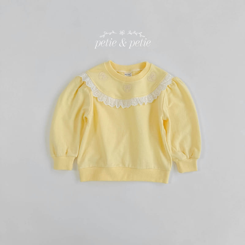 Petit & Petit - Korean Children Fashion - #prettylittlegirls - Heart Embroidery Sweatshirt - 6