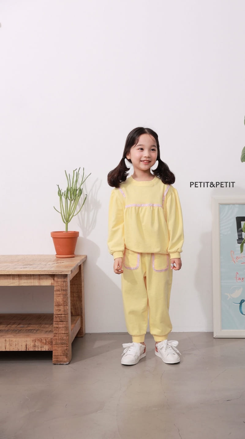 Petit & Petit - Korean Children Fashion - #stylishchildhood - Bom Bom Top Bottom Set - 8