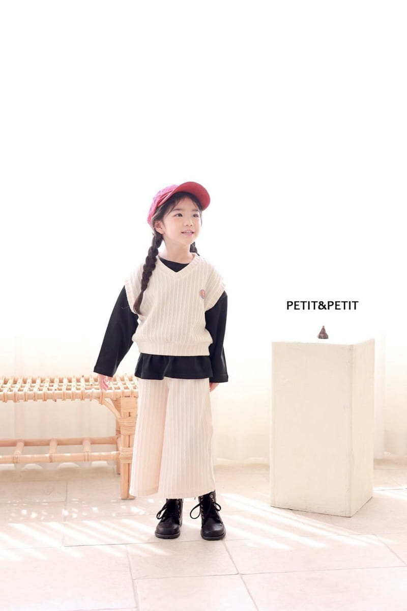 Petit & Petit - Korean Children Fashion - #stylishchildhood - Twiddle Vest Top Bottom Set - 10