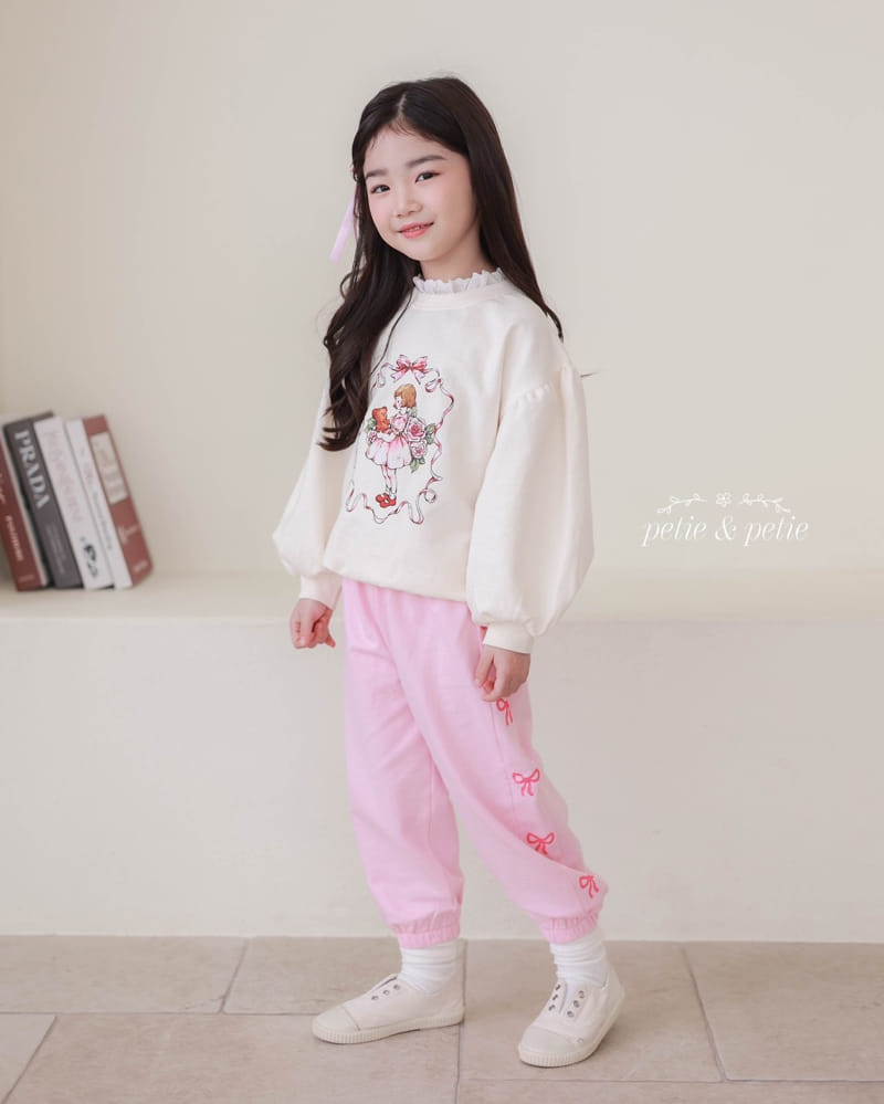 Petit & Petit - Korean Children Fashion - #todddlerfashion - Kitsch Ribbon Jooger Pants - 8
