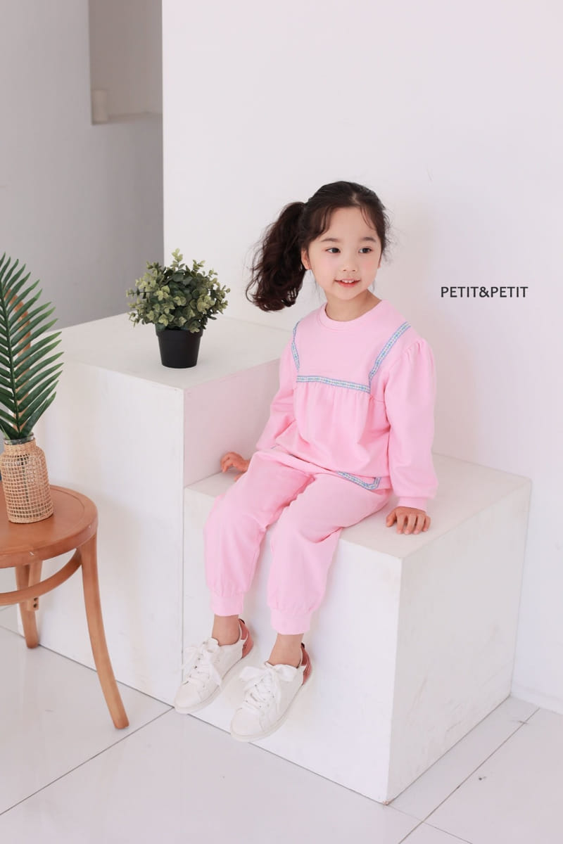 Petit & Petit - Korean Children Fashion - #todddlerfashion - Bom Bom Top Bottom Set - 6