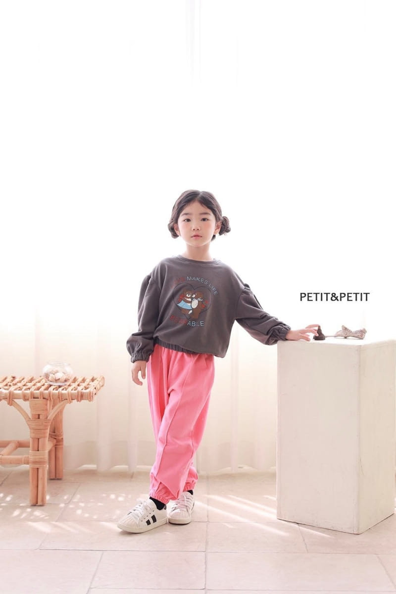 Petit & Petit - Korean Children Fashion - #toddlerclothing - Apple Jooger Pants - 8