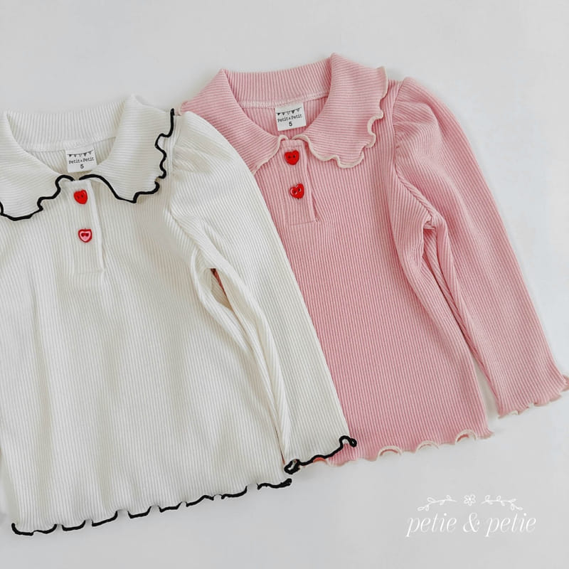 Petit & Petit - Korean Children Fashion - #toddlerclothing - Bane Collar Tee - 3