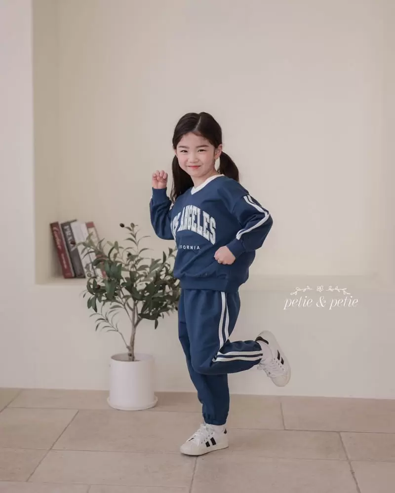 Petit & Petit - Korean Children Fashion - #toddlerclothing - LA Top Bottom Set - 8