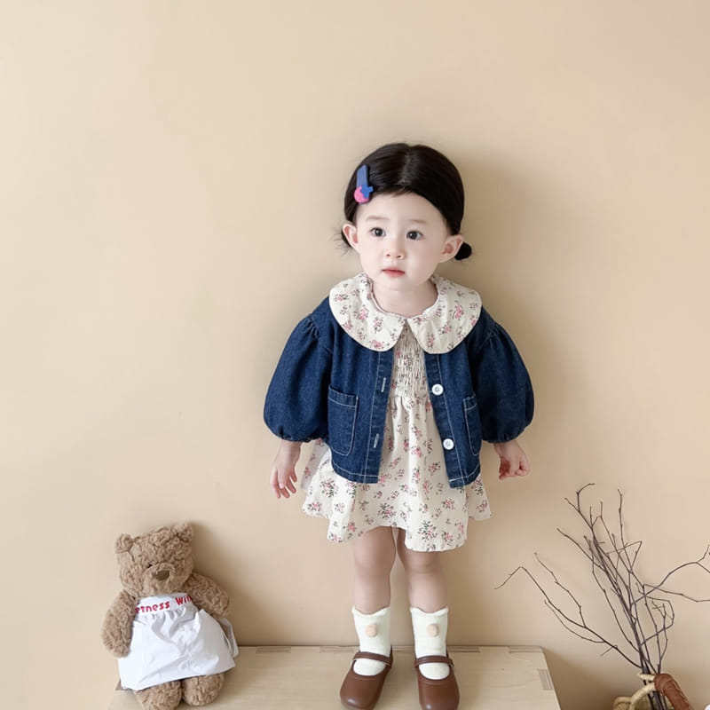 Reve Kid - Korean Baby Fashion - #babyboutiqueclothing - Denim Cardigan