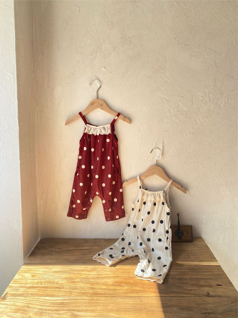 Reve Kid - Korean Baby Fashion - #babyclothing - Dot Sleeveless Body Suit