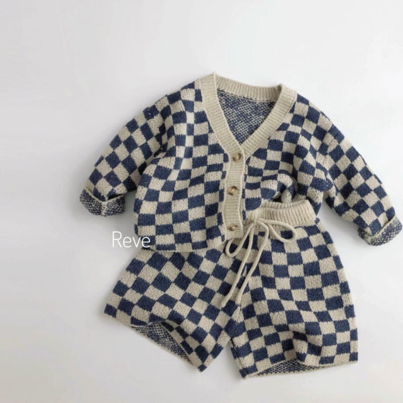 Reve Kid - Korean Children Fashion - #minifashionista - Checkerboard Cardigan - 3