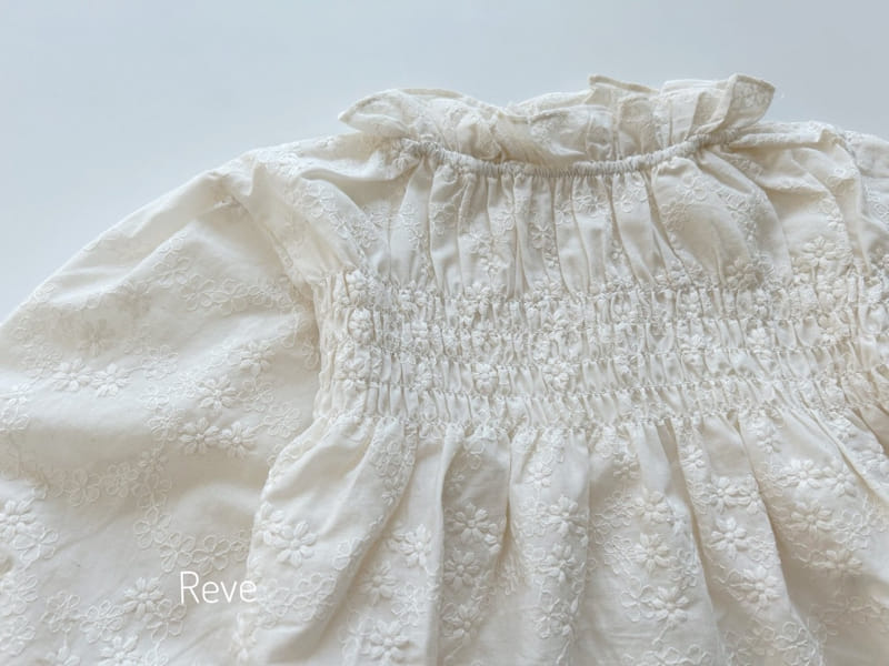 Reve - Korean Children Fashion - #fashionkids - Smoke Lace Blouse - 2