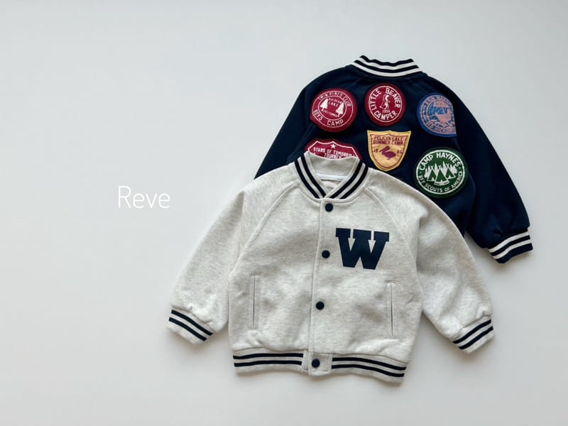 Reve - Korean Children Fashion - #magicofchildhood - Wappen Varsity Jacket