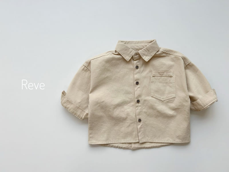 Reve - Korean Children Fashion - #minifashionista - Back Pocket Jacket Shirt