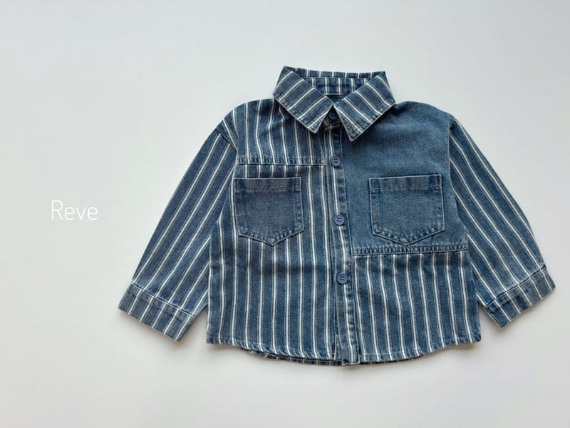 Reve - Korean Children Fashion - #prettylittlegirls - Half ST Denim Jacket Shirt