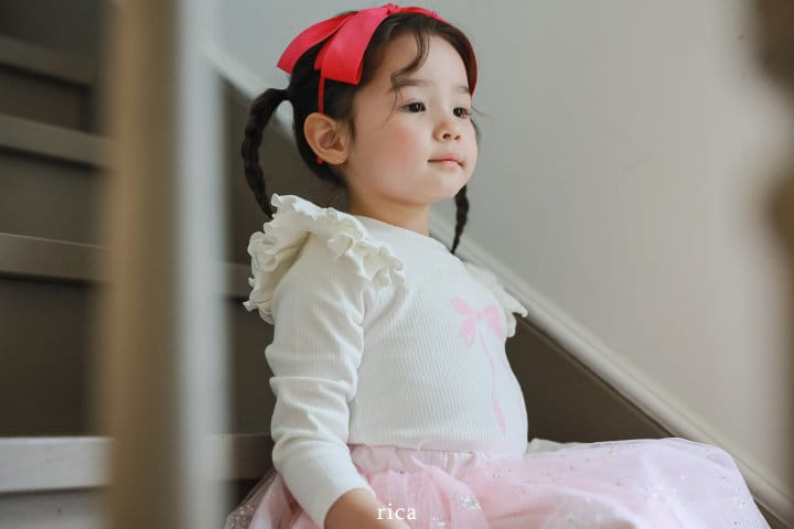 Rica - Korean Children Fashion - #childofig - Ribbon Tee - 2