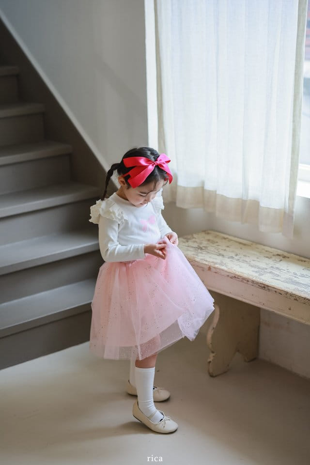 Rica - Korean Children Fashion - #childrensboutique - Beads Sha Skirt Leggings - 5