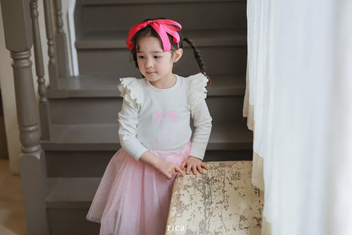 Rica - Korean Children Fashion - #discoveringself - Ribbon Tee - 6