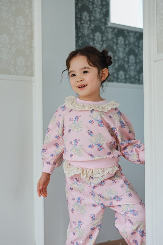 Rica - Korean Children Fashion - #discoveringself - Ribbon Top Bottom Set - 5