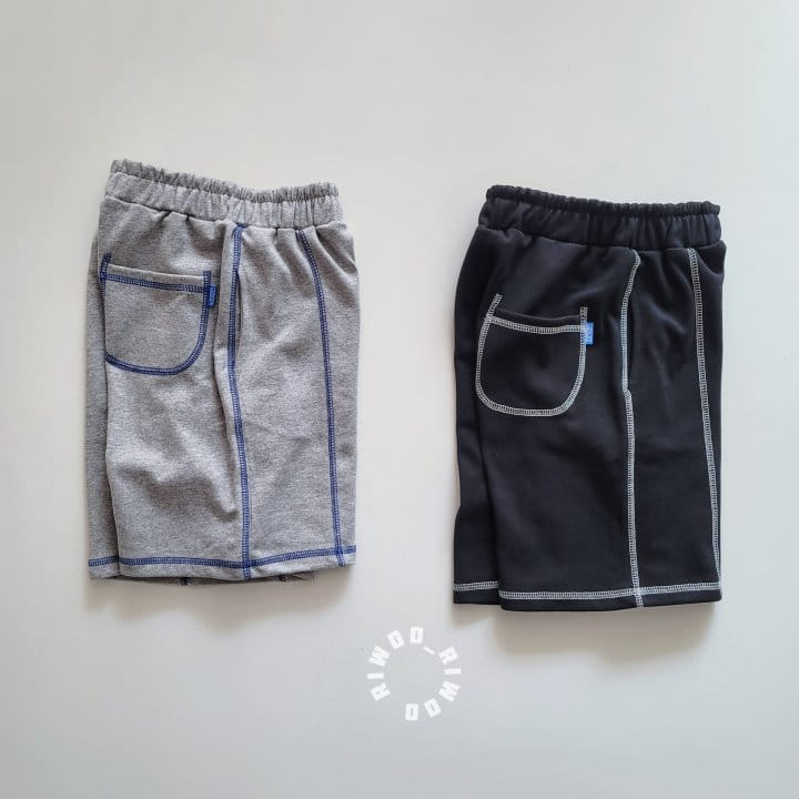 Riwoo Riwoo - Korean Children Fashion - #childrensboutique - Stitch Half Pants
